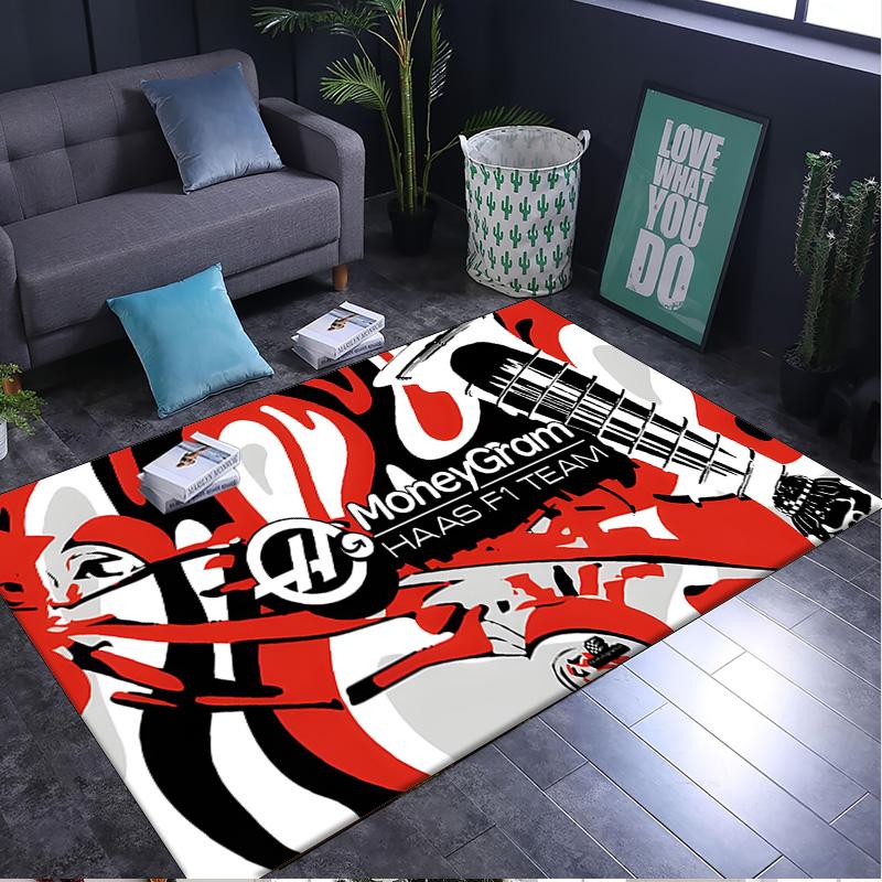 F1 Team Rug Area rug for Livingroom, Bedroom, Palyroom, Chair Rug, Office Rug, Floor mat, Large Size Fan Christmas Birthday gift