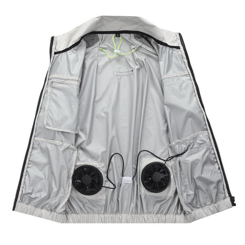 Summer Cooling Suit: High-Tech Fan Vest and Camouflage Fishing Vest for Men