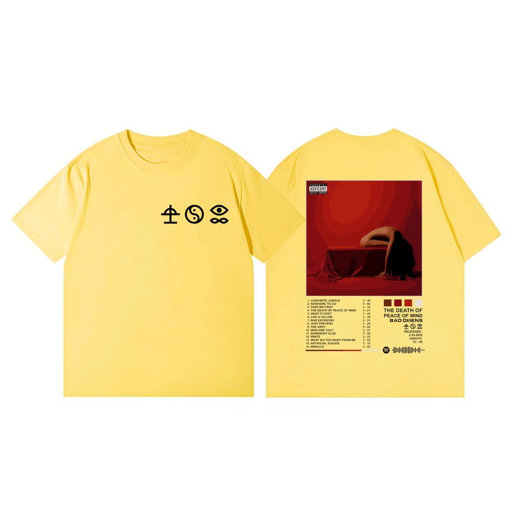 Limited Bad Ounisexs Band Album Merch Tshirt Unisex Women Clothing Harajuku Rock Style Tshirts Summer Fashion Casual Cotton T Shirt