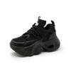 25211 Double mesh breathable dad shoes women's tide autumn new thick soles show small feet