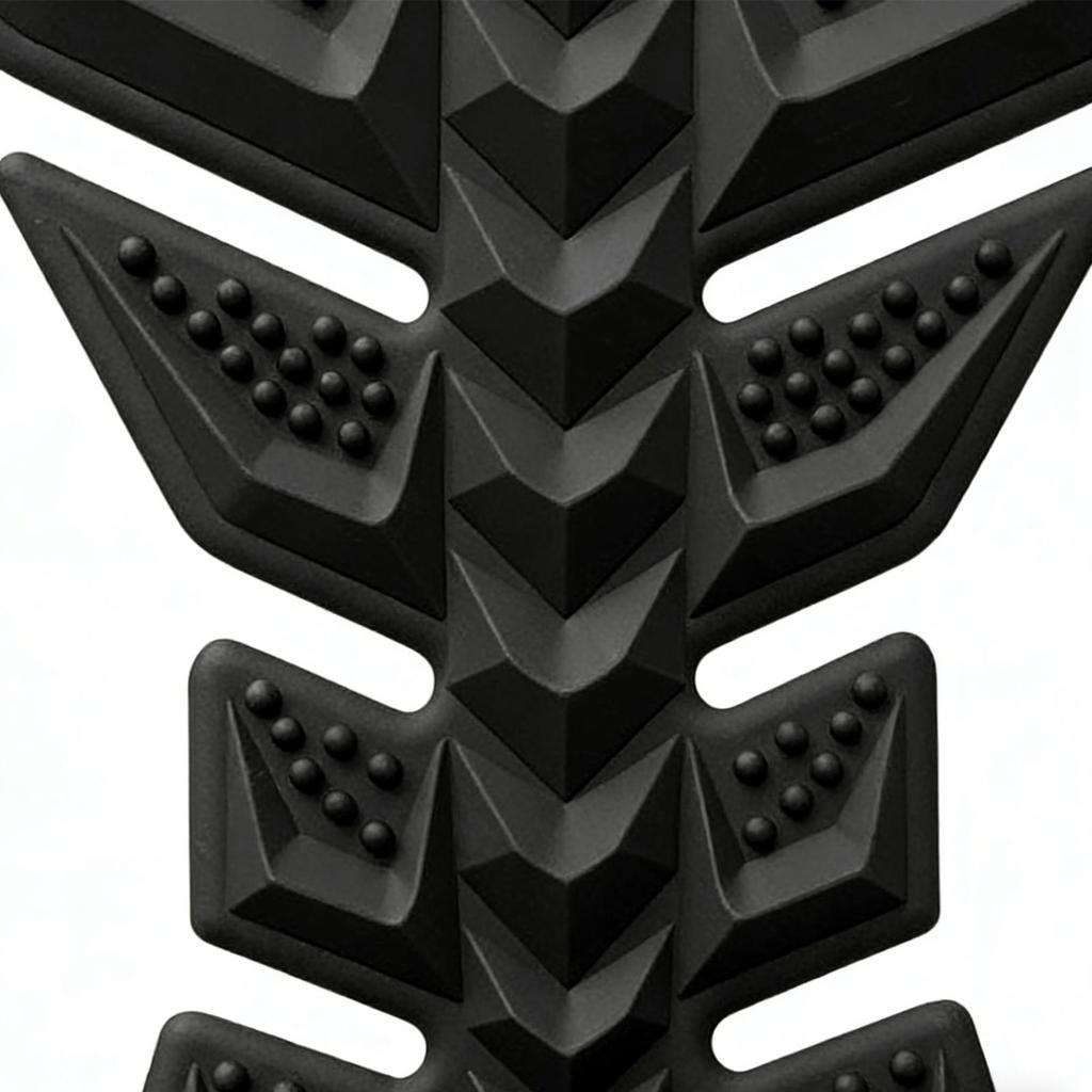 Motorcycle Stickers And Decals 3D Rubber Pad Fish Bone Design Protector Motorcycle Tank Pad Sticker For Adults Oil Tank Street