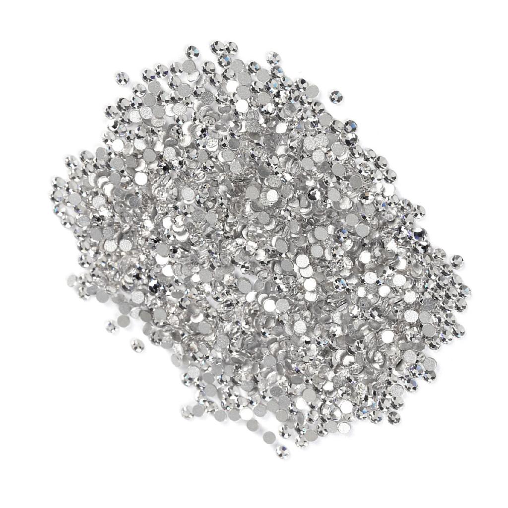 1440pcs White Color Crystal Glass Nail Art Rhinestones Phone Case DIY SS5(1.7-1.8mm)
