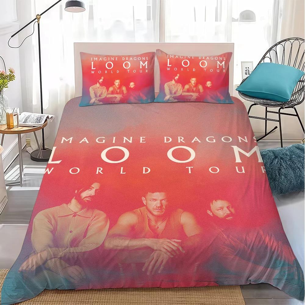 Rock Band I-Imagine Dragons Loom Bedding Set Rock Band Duvet Cover Double Twin Full Queen King Adult Kids Bedclothes Quilt Cover