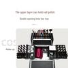 Professional Makeup Artist Trolley Case: Large Capacity Storage with Lock for Makeup, Nail, and Tattoo Tools.