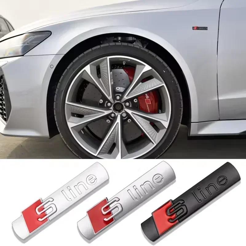 2026 for Audi 7.2cm Metal Car Badge Refitting Emblem Sline A6 A3 A4 A5 A8 S3 S4 S5 S6 S7 S8 SQ5 SQ7 Q5 Q7 Q8 RS3 RS4 RS5 3d Sticker