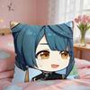 Xingqiu Genshin Impact Cushion Cover Square Short Plush Pillow Case Living Room Sofa Home Decor Funda X