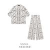 Kaslead New Arrival Women's Clothing Fashion Style Large Profile Short-Sleeved Shirt Casual Pants 1265599 1216599