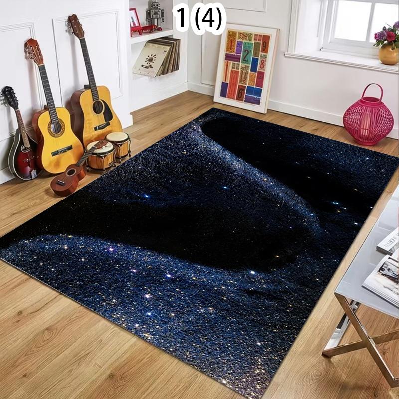 

Galaxy Swirl Carpet Starry Sky 2D Visual Area Rug Soft Floor Mat for Living Room Bedroom Aesthetic Home Decor Large Carpet 40X60CM