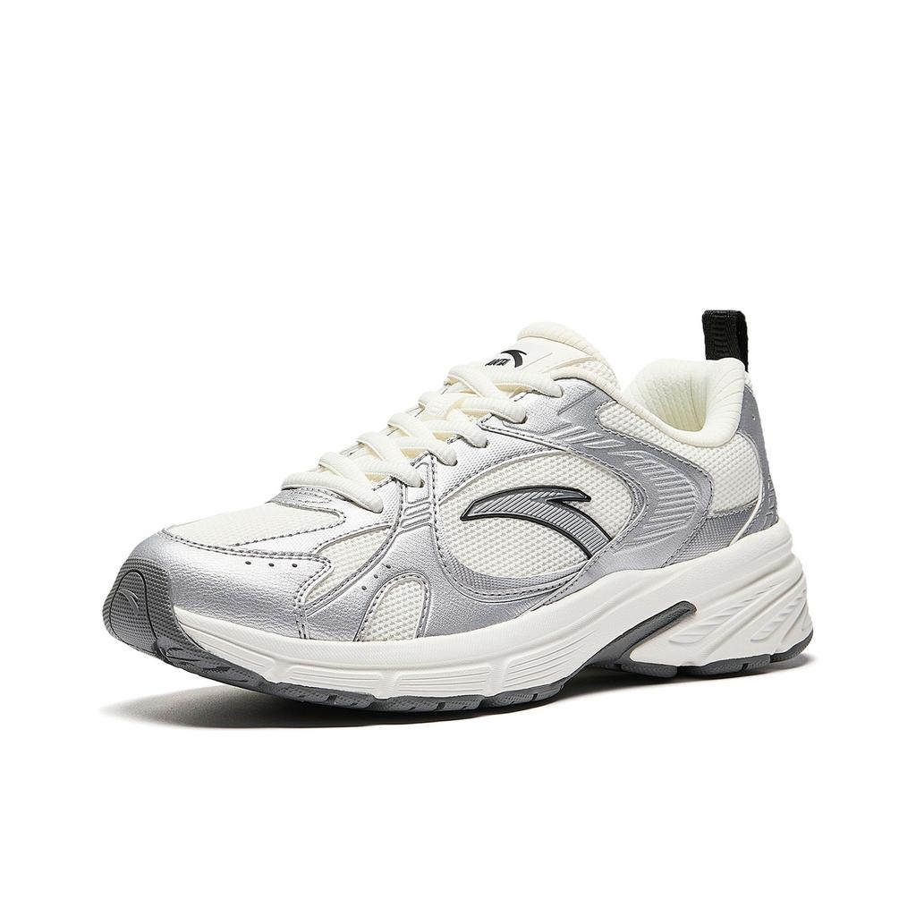 Anta AT804 Millennium Retro Trendy Versatile Lightweight Durable Cushioning Low-Top Lifestyle Casual Shoes Women Sneaker Silver 922548866-1