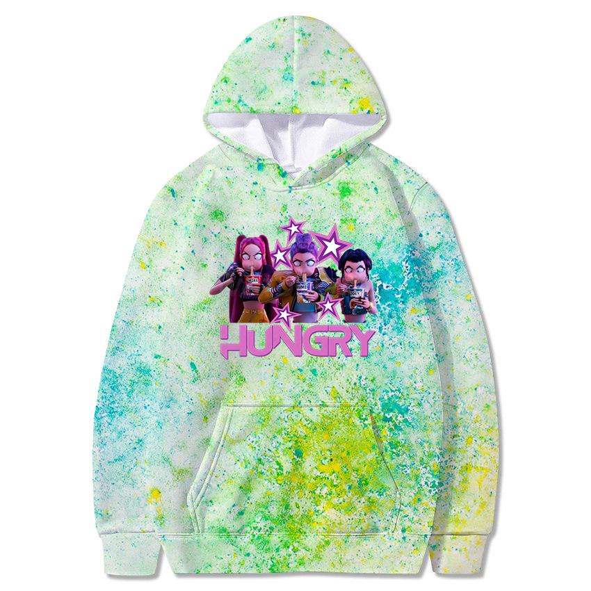 New KPop Peripheral Hooded Sweatshirt Personalized Versatile Pullover Loose Casual Fashionable Women's Hoodies