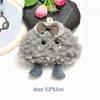 Cute Cloud Keychain - Cartoon Claw Machine Toy with Dark Cloud Pendant and Small Doll