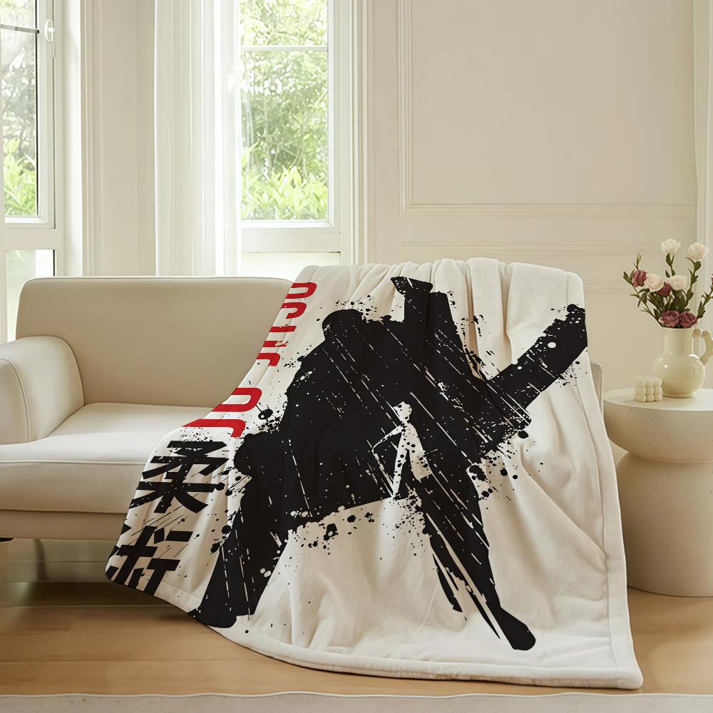 Fashion print Judo Blanket For Sofa Office Bed Plane Travel Sleep Read Relax Camping Soft And Warm
