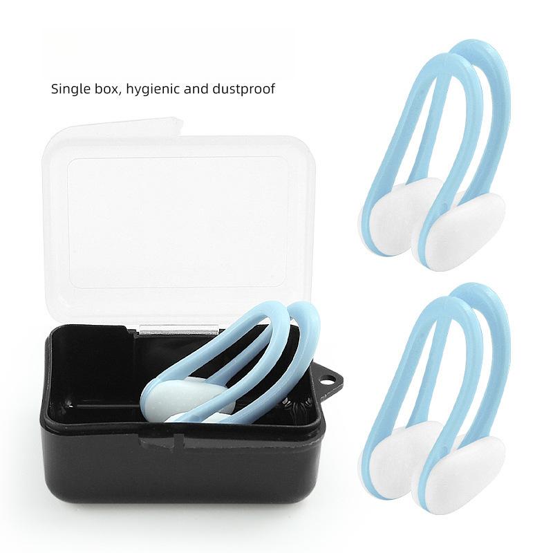 Swimming Nose Clips, Parallel Strips Clip The Nose To Prevent Falls, Swimming Training, Water Barriers and Anti-choking Nose Plugs