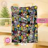 Personalized Baby Blanket, The Nightmare Before Christmas Blanket, Christmas Gift For Boys And Girls Blanket, Baby Blanket Disney Home Decor