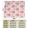 Princess Peach Star Blanket Cover Super Marioo Fuzzy Throw Blankets Summer Air Conditioning Decoration Lightweight Bedspreads