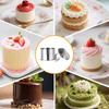 Stainless Steel Round Cake Molds 6-Pack, 7.5cm Mousse Ring Pastry Cutter with Cake Press and Lifter, Baking Ring for Dessert