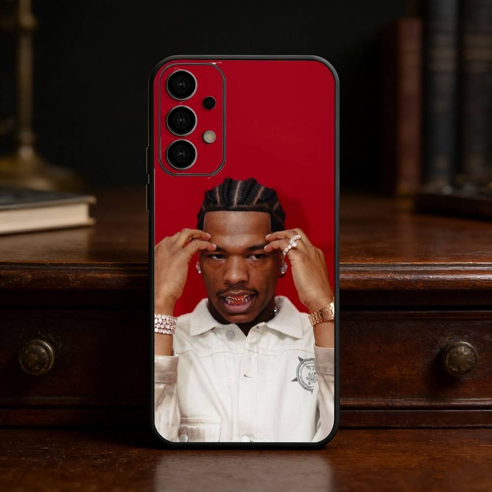 L-Lil Baby Rapper Phone Case For Samsung S25,24,23,22,30,21,10,9,Ultra,Plus,Lite Soft Black Case