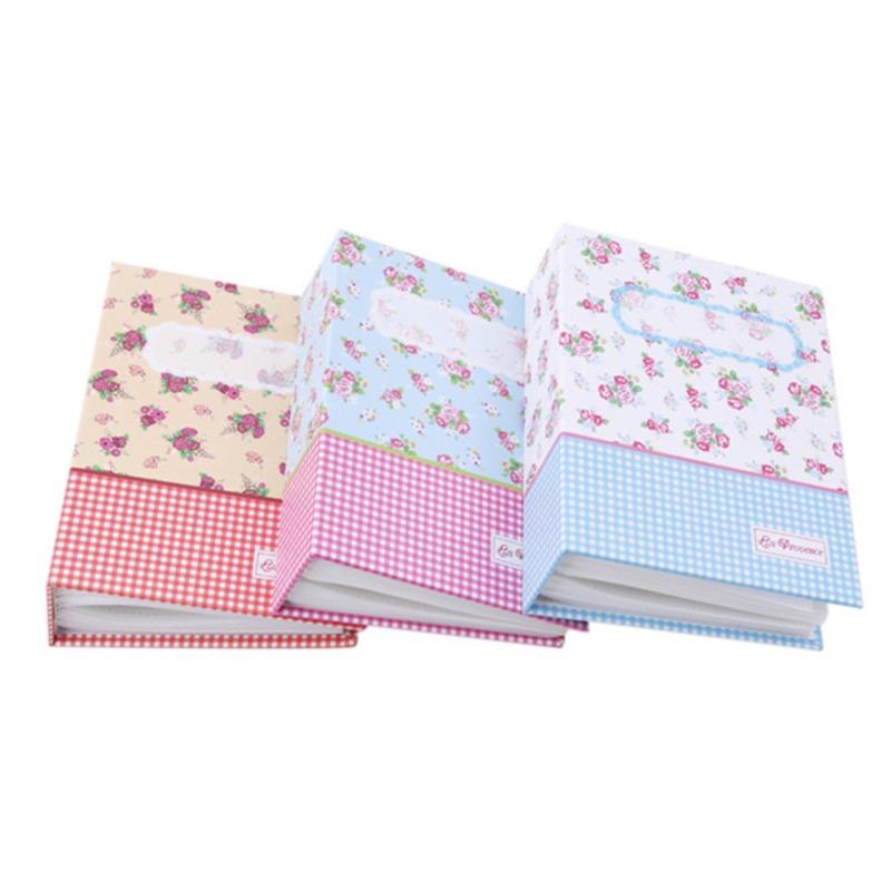 6 Inch 4r Floral Embossed Photo Book Home Baby Memory Keepsake Album for Pictures Storage Scrapbooking