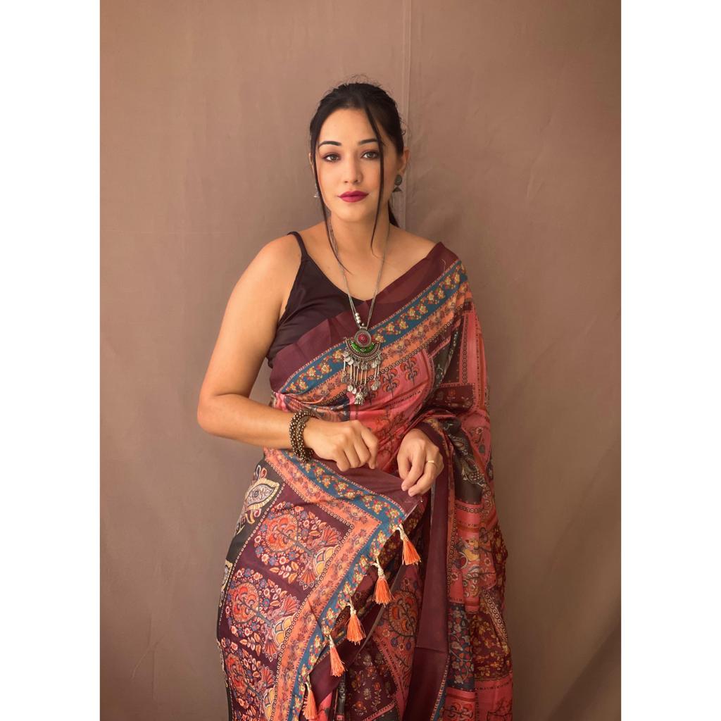 Stylish Unick and Party Wear Special Collation, ,Blouse (Need To Be Stitched As Per Size And Fit)