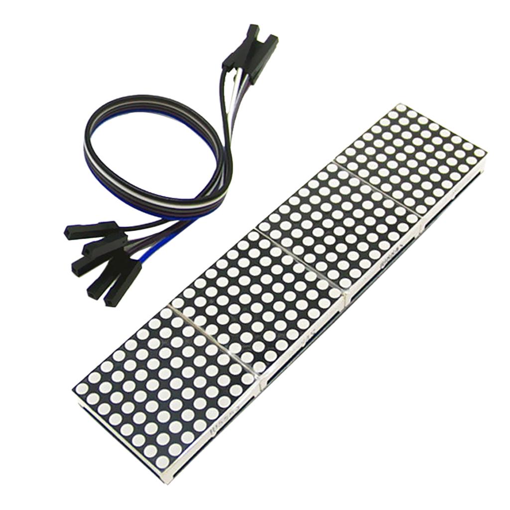 4Pcs 4 In 1 Dot Matrix 8 X Display Module For With Cables