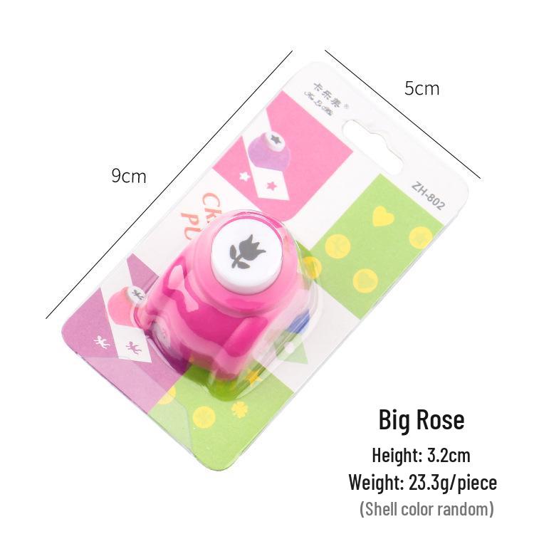 Kids' Easy-Use Embosser: Large DIY Punching & Printing Tool for Kindergarten Crafting