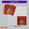 20pcs Disposable Napkins with Christmas Collection Pattern Print for Wedding,Parties,and Daily Use for Thanksgiving Fall Christmas Table Decoration