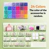 24/48 Colors Iron-on Bead Craft Kit Pegboard Sheets Fuse Beads Perler Beads  Educational Toys