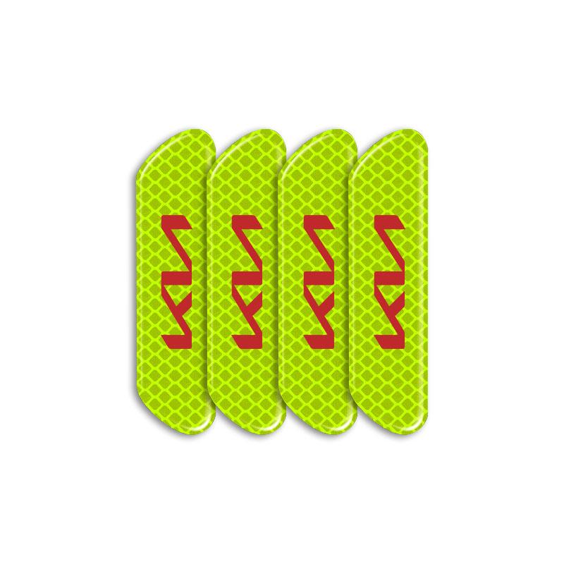 4PCS Car Door Safety Warning Reflective Mark 3D Sticker Car Styling For Kia Ceed Sorento Sportage Niro Optima Picanto Rio Morning Forte K8