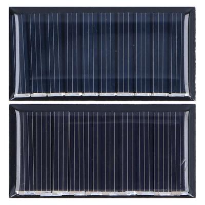 2 ks Mini solární panely 0,25W 5V Přenosné Mini polykrystalický křemík Odolné proti povětrnostním vlivům Odolné Široce