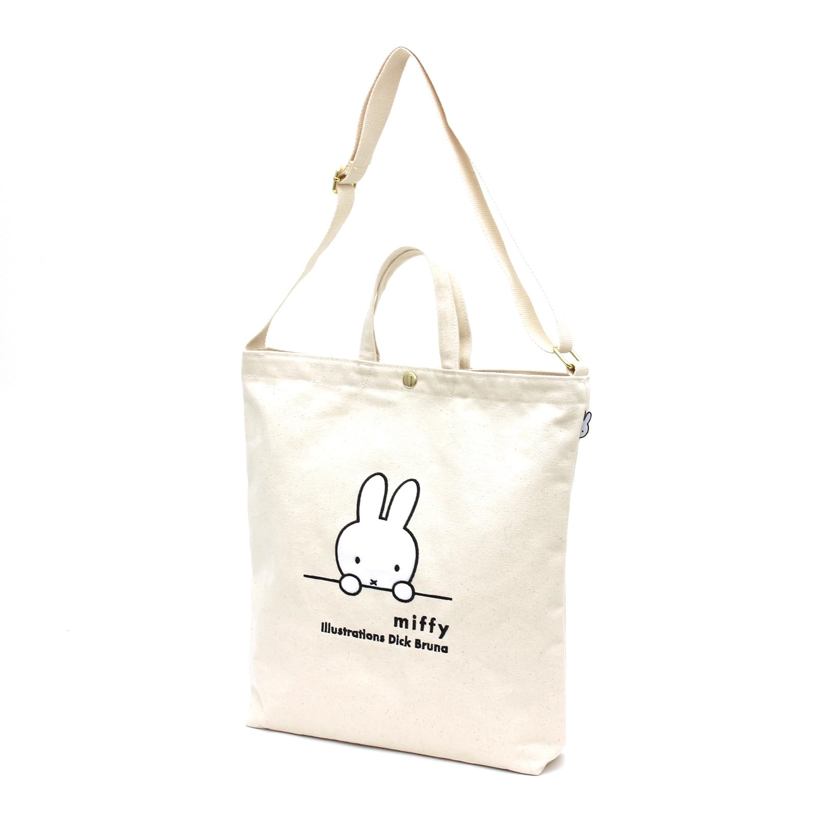 

Miffy Miffy sturdy canvas tote shoulder bag 6063 Firm canvas tote bag Natural Miffy face [Hapitas] B241.