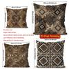 Bohemian Geometric Tribal Throw Pillow Covers Pattern Cushion Cover Suitable For Sofa Bedroom Car Pillow Cover