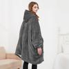 Fashion Warm Blanket for Home Bedroom Casual Heating Hooded Lazy Blanket Thickened Wearable Blanket