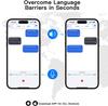 UYUXIO AI Language Translation OWS Earphone with 144 Online Languages Real Time Translation Wireless Earbuds for Travel Business