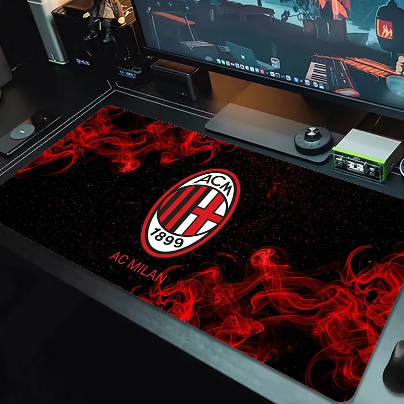 AC Milan Muismat Grote Gaming Tafelkussen Antislip Laptop Tablet Grote Muismat XXL Mat Mini PC Speelmat Met Vergrendelrand_xia