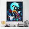 Disney Diamond Painting Jack and Sally Illustration From The Nightmare of Christmas DIY Gift Suitable for Living Room Bedroom Office and Home Decor