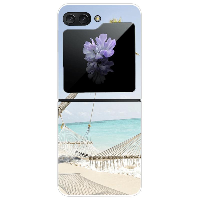 Clear Phone Case For Samsung Galaxy Z Flip7 Fashion Hard PC Silicone Cover For Galaxy Z Flip 7 5G ZFlip7 Transparent Protector