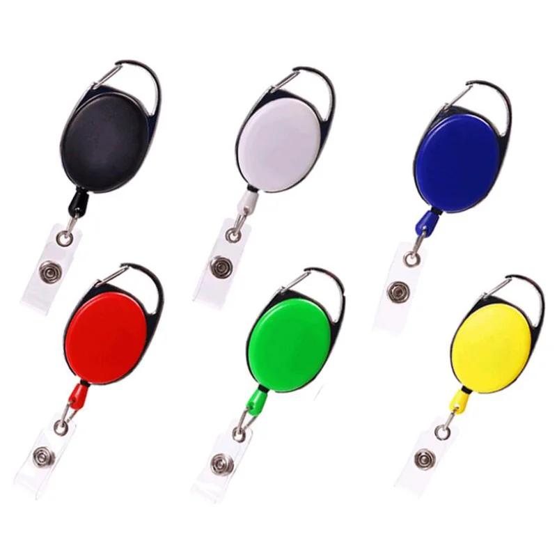 Transparent Card Holder Nurse Retractable Badge Reel Clip Business Card Holde Work Lanyard ID Name Card Cover Case Accessories