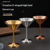 Edelstahl Martini-Gläser Cocktailglas Eis Dessertkelch Getränk Champagner Metall Weinkelch Restaurant Bar Geschirr