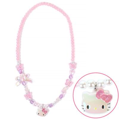 Náhrdelník Hello Kitty třpytivé korálky roztomilý stylový doplněk postavička Sanrio.