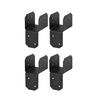 4Pcs 1.5/3-Inch Black Joist Anchoring Connector Fit 2/4"x 4"Post Roof Tie Header Hanger Joint Post Cap Supporting Beams Rafter Truss to Beam Connector