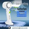 T10 Portable Handheld Fan with Phone Holder – Quiet Soft Wind for Outdoor and Office Use