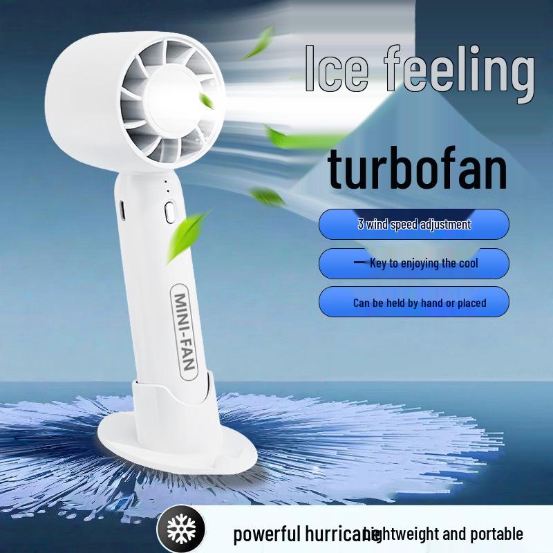 Portable Mini T10 Silent Handheld & Desktop Fan – Long-Lasting, Strong Wind Power Not Announced