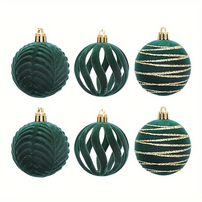 6 Pieces Valentine's Day Ball Plush Ball Decorations - Red, White and Green Hanging Ball Decorations - Valentine's Day Decorations Valentine's Day