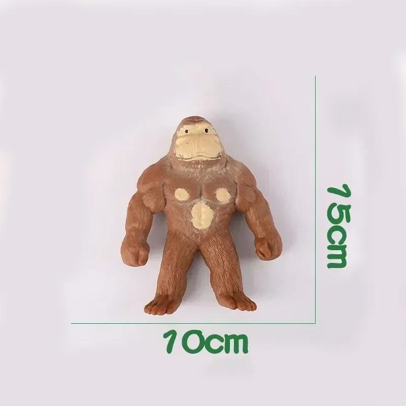 Sand Squishy Monkey Antistress Rubber Stretchable Giant Orangutan Indestructible Elastic Gorilla Doll Decompression Monkey Toy