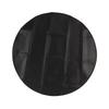 Feuerfeste und wasserdichte Grillmatte, beidseitig verwendbar, tragbar, rund, für Feuerstelle, Smoker, 36 Zoll, Schwarz
