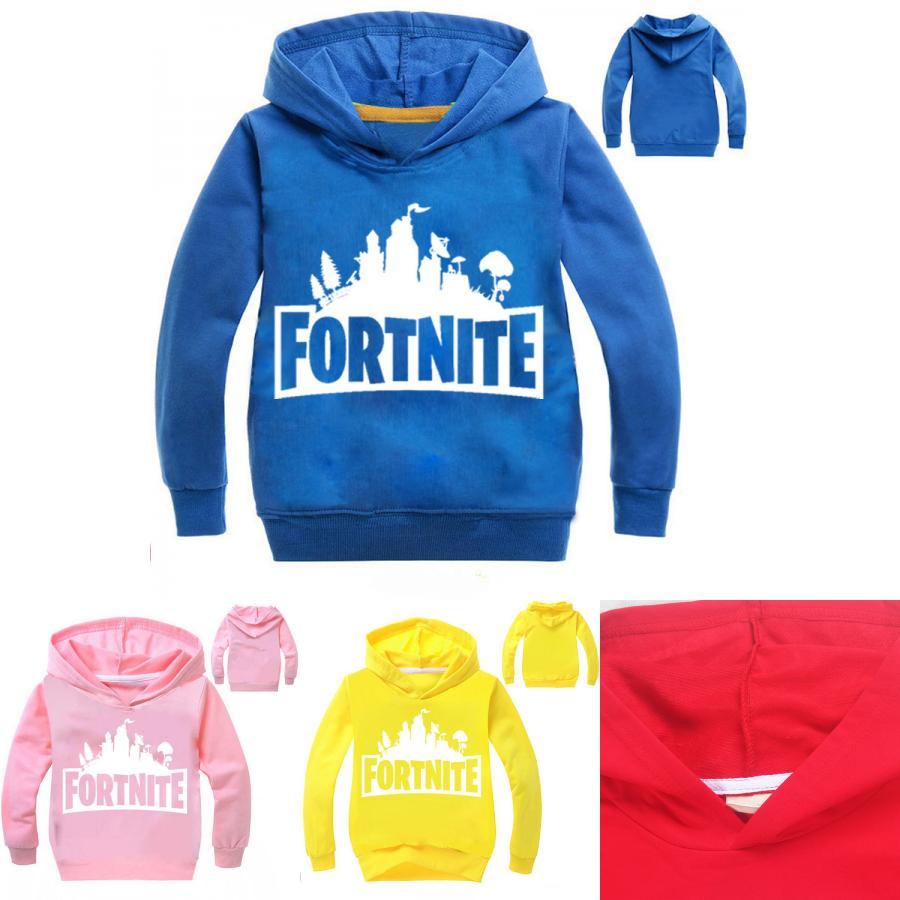 Kids Sleeve Long Hoodie Coat Boys Girls Game Fortnite Printed Sweater Hooded