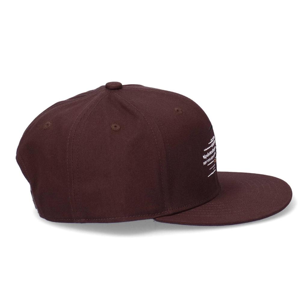 [Manhattan Portage] x PEANUTS Collaboration Flat Visor Baseball Cap Snoopy Hat (061 Brown)