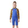 Kids One Piece Wetsuit Long Sleeve Sun Protection Quick Dry Swimsuit Water Sports