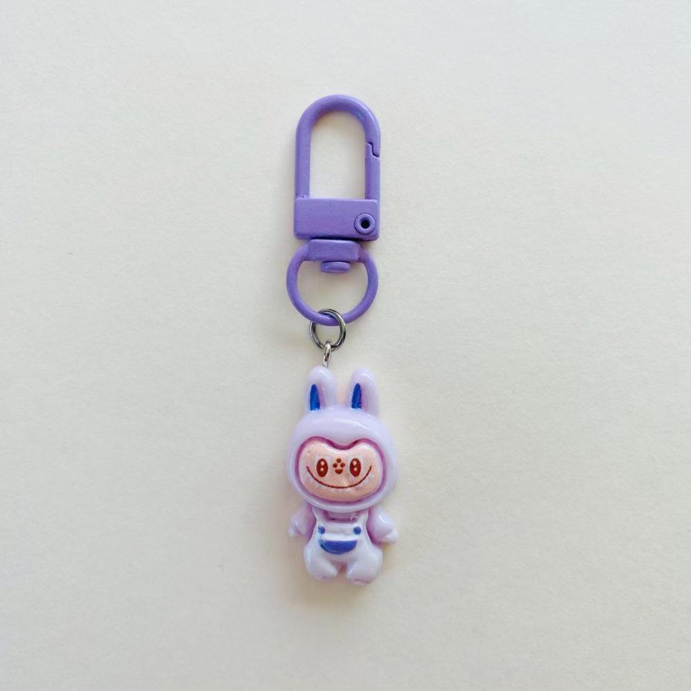 Adorable Cartoon Resin Keychain Doll Pendant - Cute Decoration for Bags or Bestie Gift