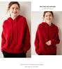 Women's Super Thick Cashmere Knit Hoodie - Autumn/Winter Long Sleeve Loose Casual Pullover Sweater